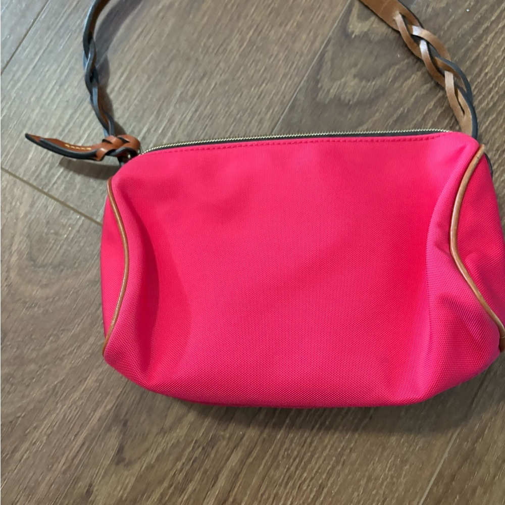 Dooney & Bourke Pink and Brown Mini Bag with Crescent Shape - Picture 2 of 4